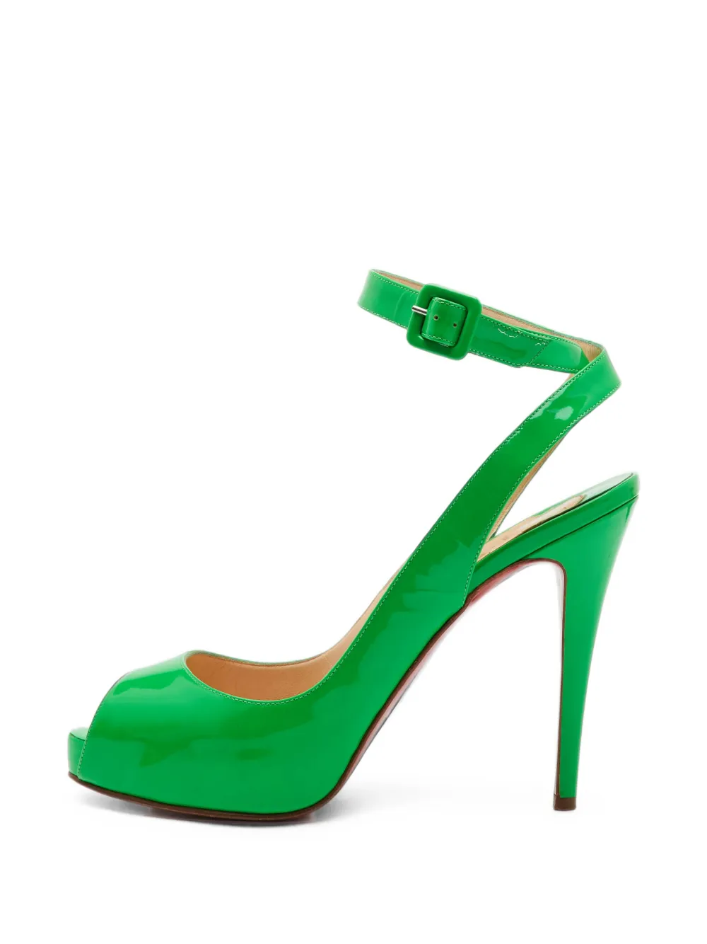 Christian Louboutin Pre-Owned peep-toe ankle-strap sandals - Grün