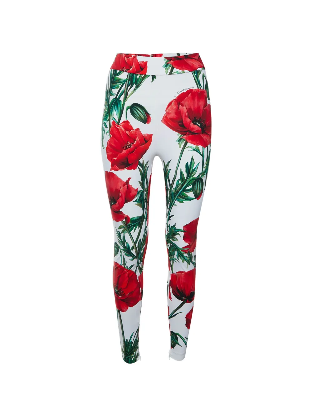 Dolce & Gabbana Pre-Owned legging en jersey à fleurs - Blanc Dolce & Gabbana Pre-Owned legging en jersey à fleurs - Blanc
