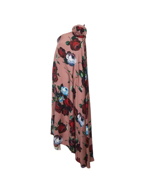 Dolce & Gabbana Pre-Owned rosette-detail asymmetric dress