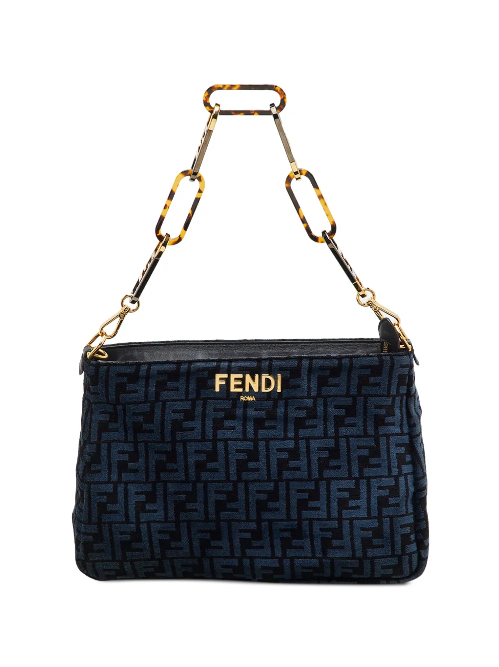 Fendi Pre-Owned 2022 O'Lock Zucca shoulder bag - Blu