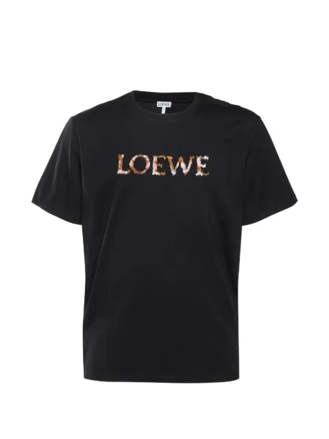Loewe Pre-Owned logo embroidered T-shirt