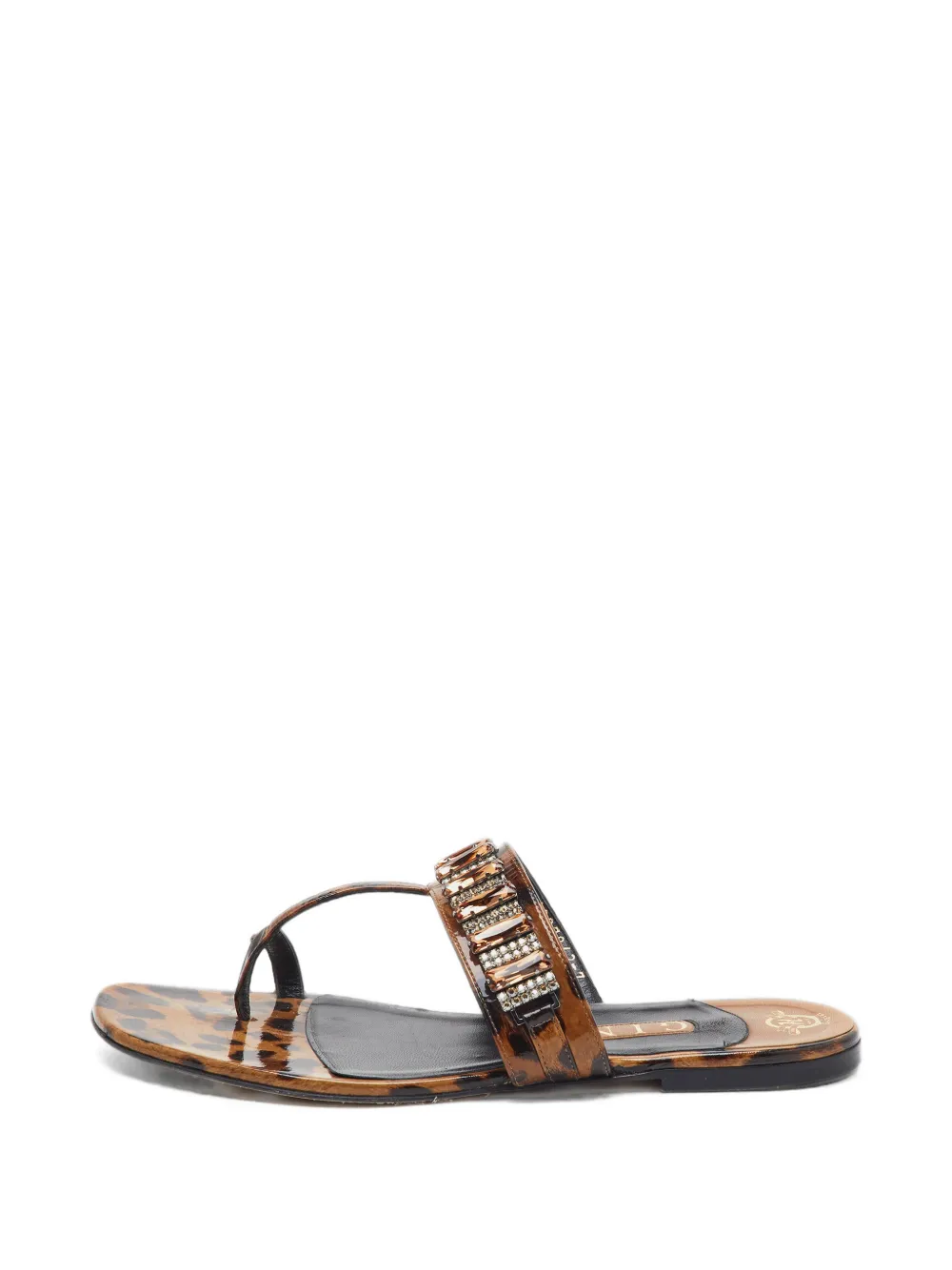 Gina Sandalen mit Leoparden-Print - Braun