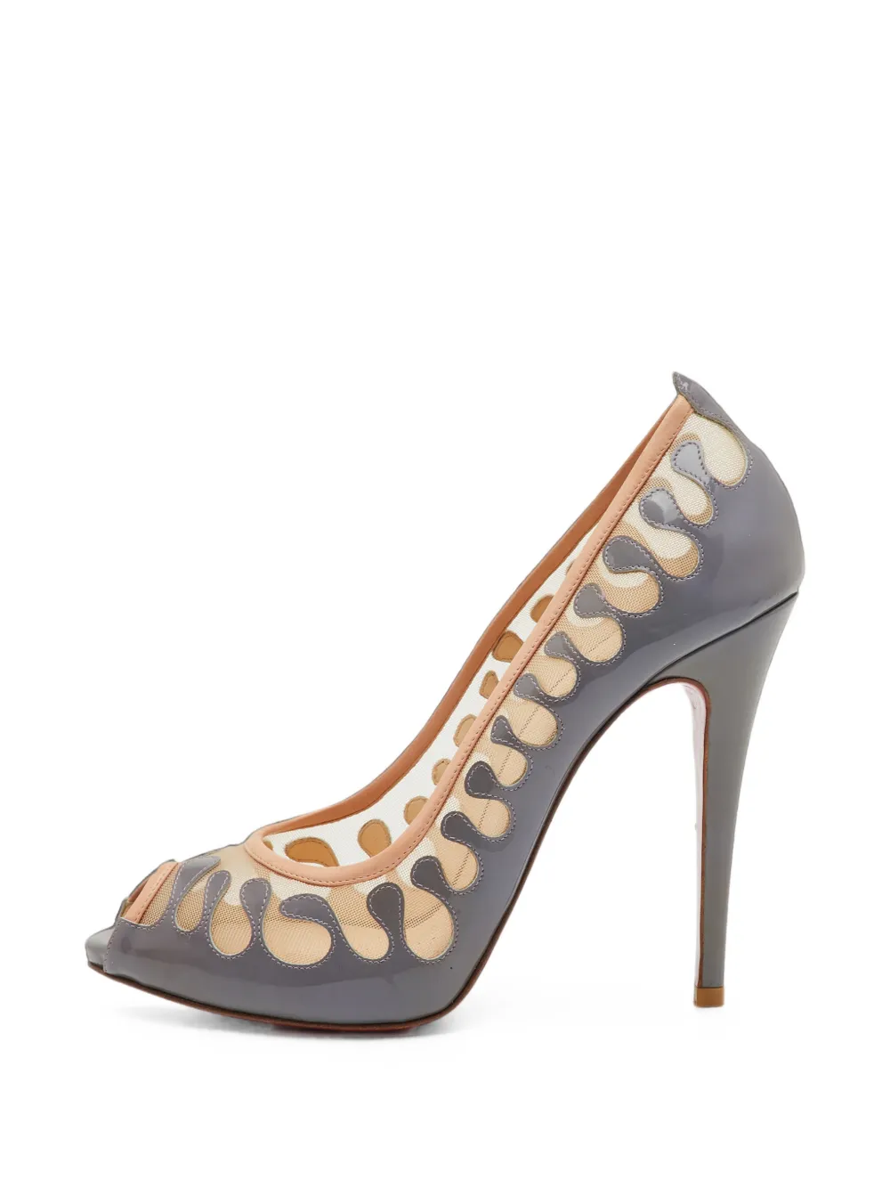 Christian Louboutin Pre-Owned Parsefal peep-toe sandals in Grey