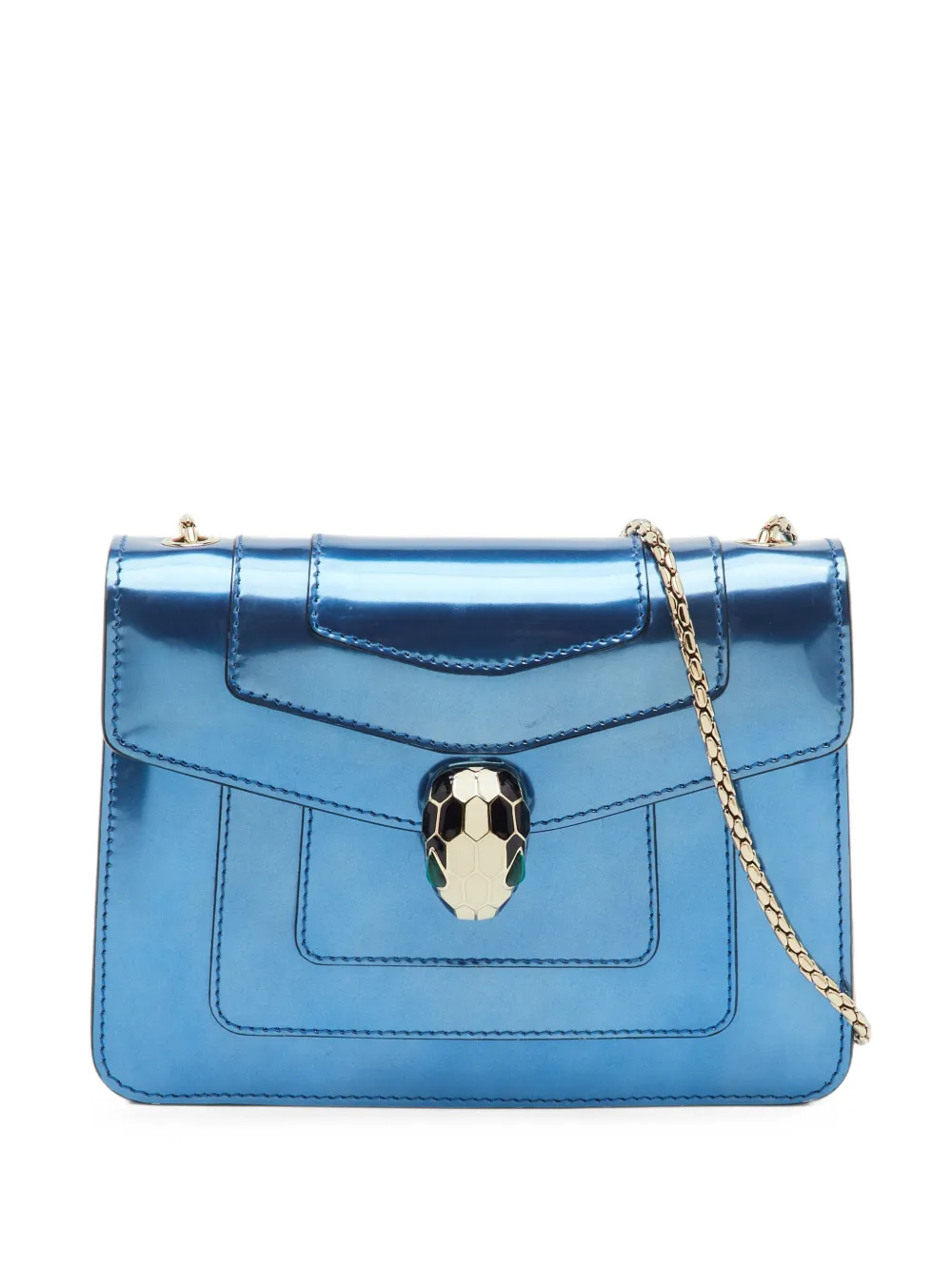 Bvlgari Pre-Owned Serpenti Forever leather shoulder bag - Blau