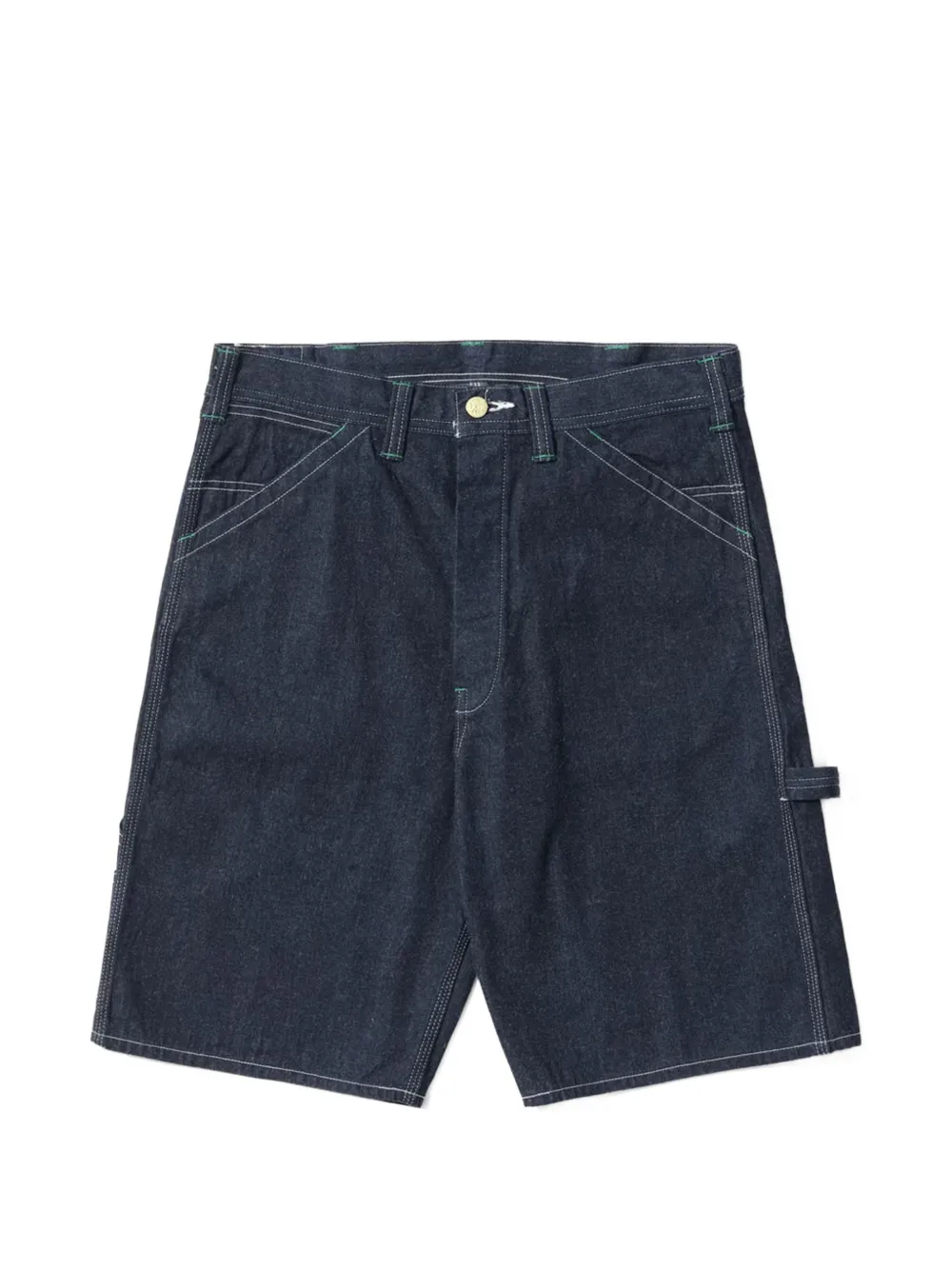 Sugar Cane Jeans Shorts con cuciture a contrasto - Blu