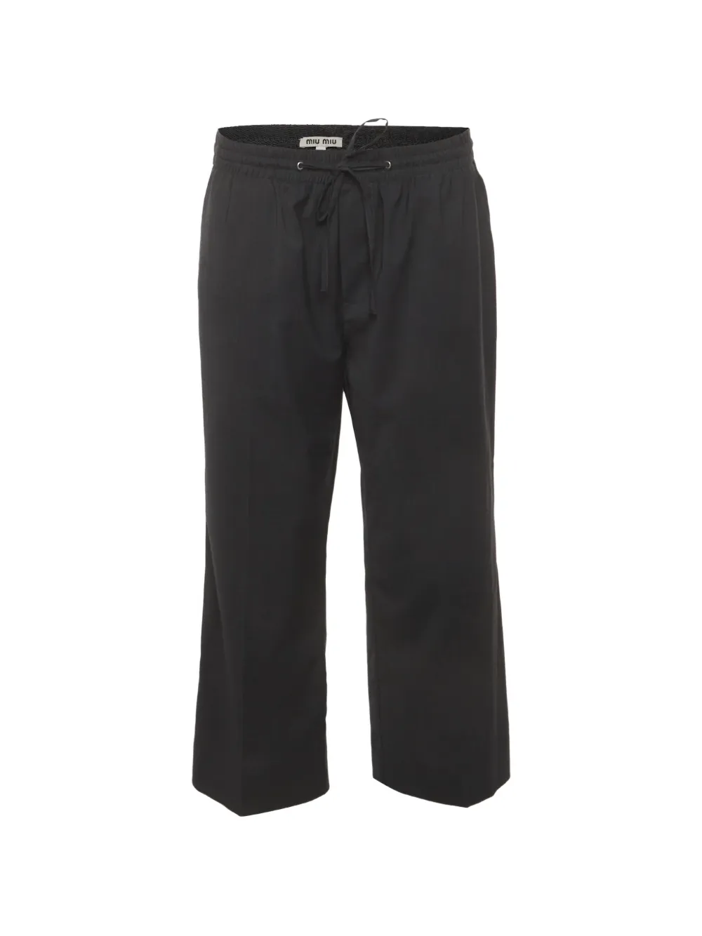 Miu Miu Pre-Owned pantalon à lien de resserrage (2020) - Gris Miu Miu Pre-Owned pantalon à lien de resserrage (2020) - Gris