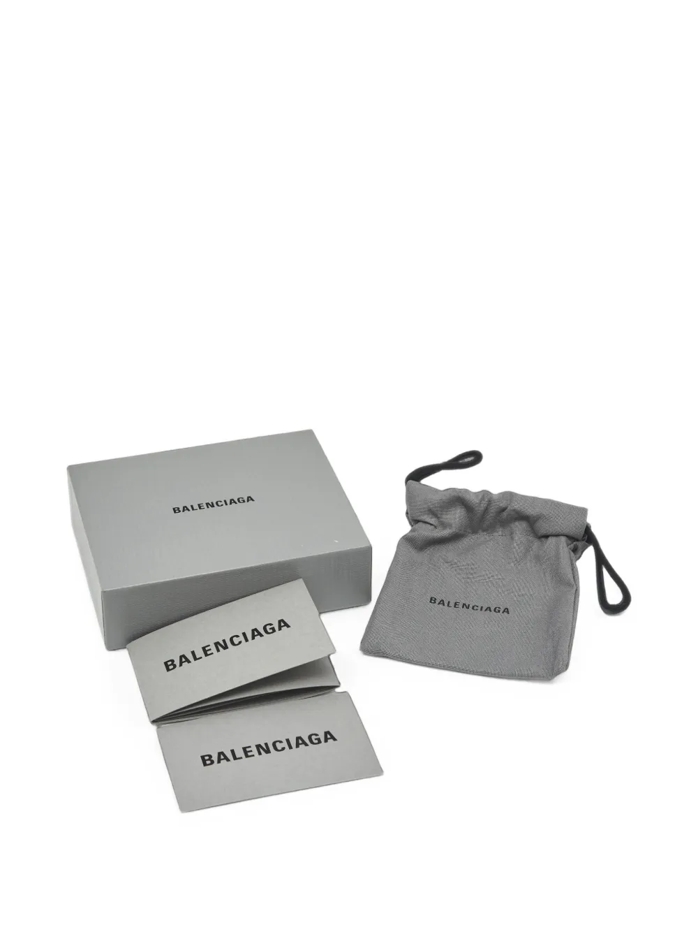 Balenciaga Pre-owned BB Logo Leather Bracelet in Black, view 5