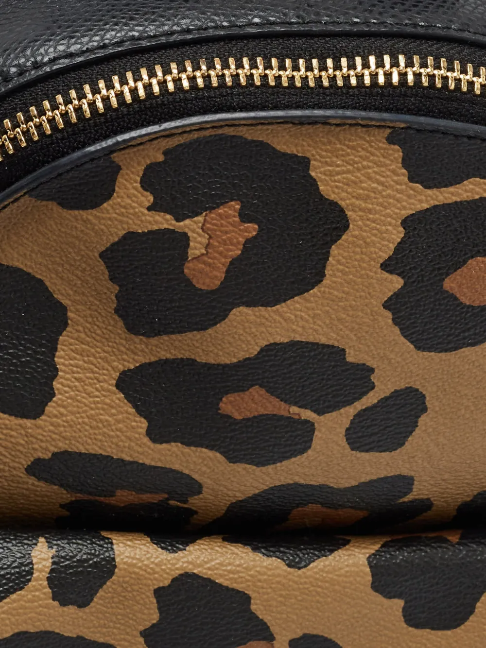 COACH Pre-owned Leopard-print Backpack In Black