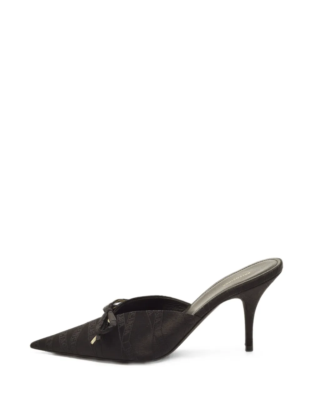 Balenciaga Pre-Owned Knife Mules mit Schleife - Schwarz