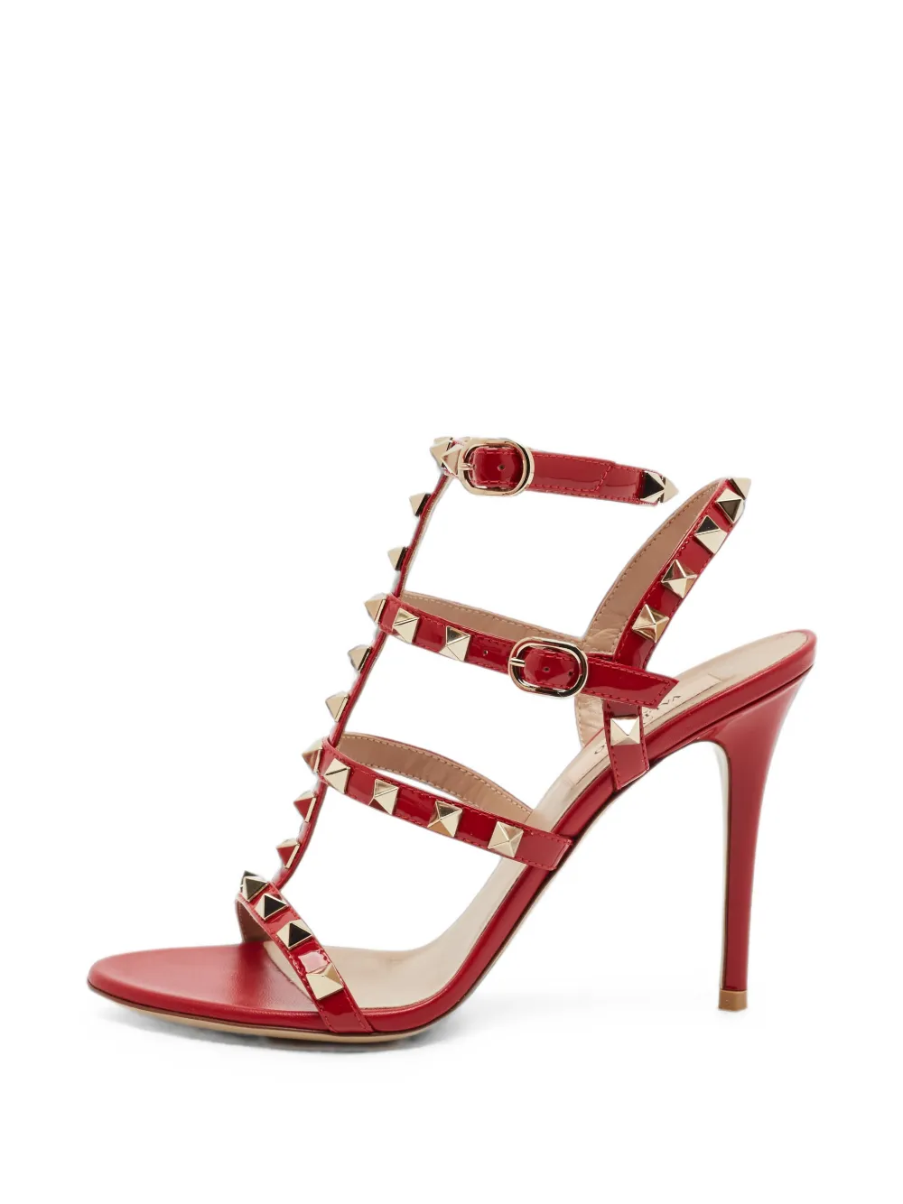Valentino Garavani Pre-Owned Rockstud ankle-strap sandals - Rot