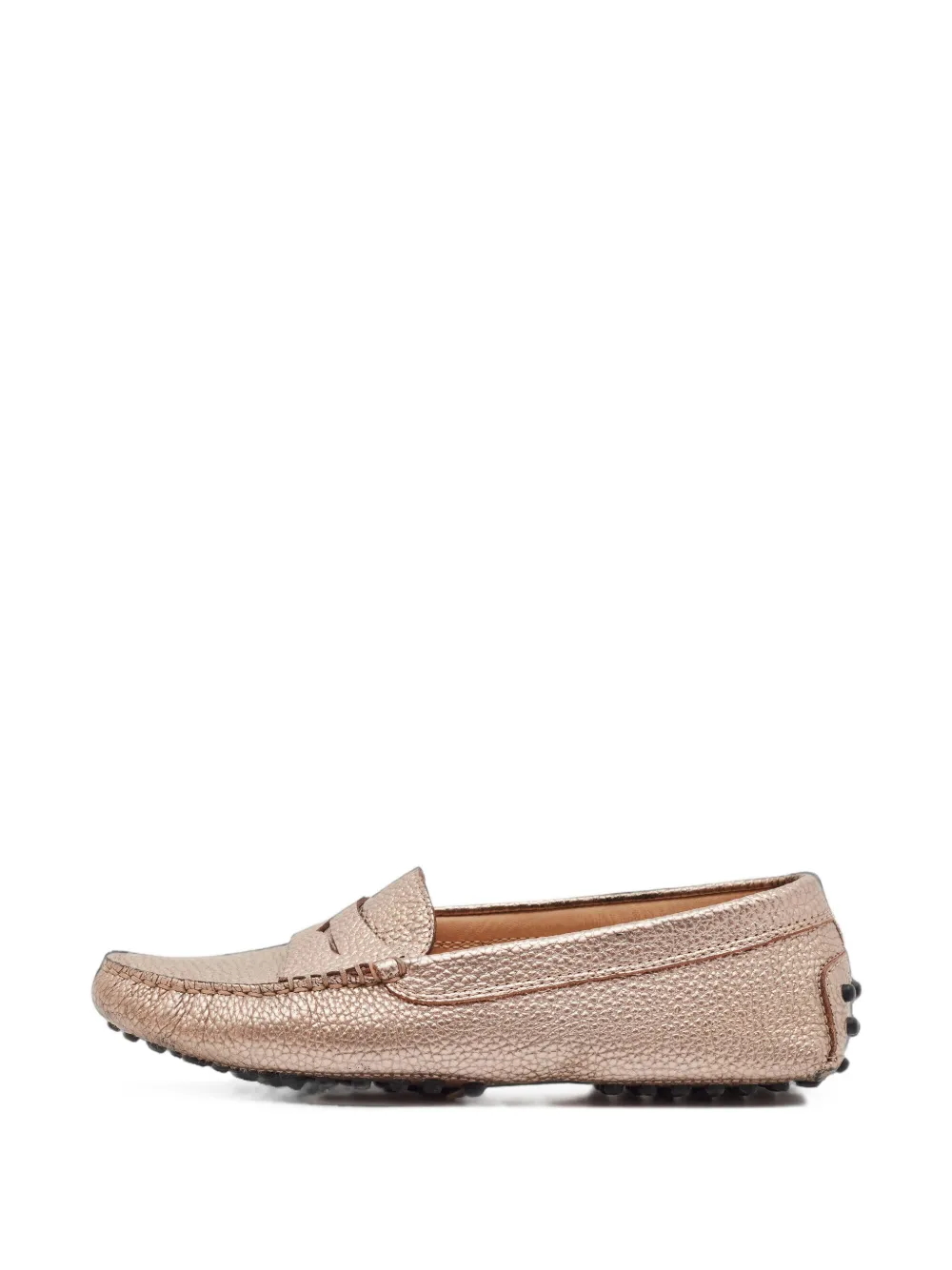 Tod's Vintage Gommino round-toe loafers - Gold