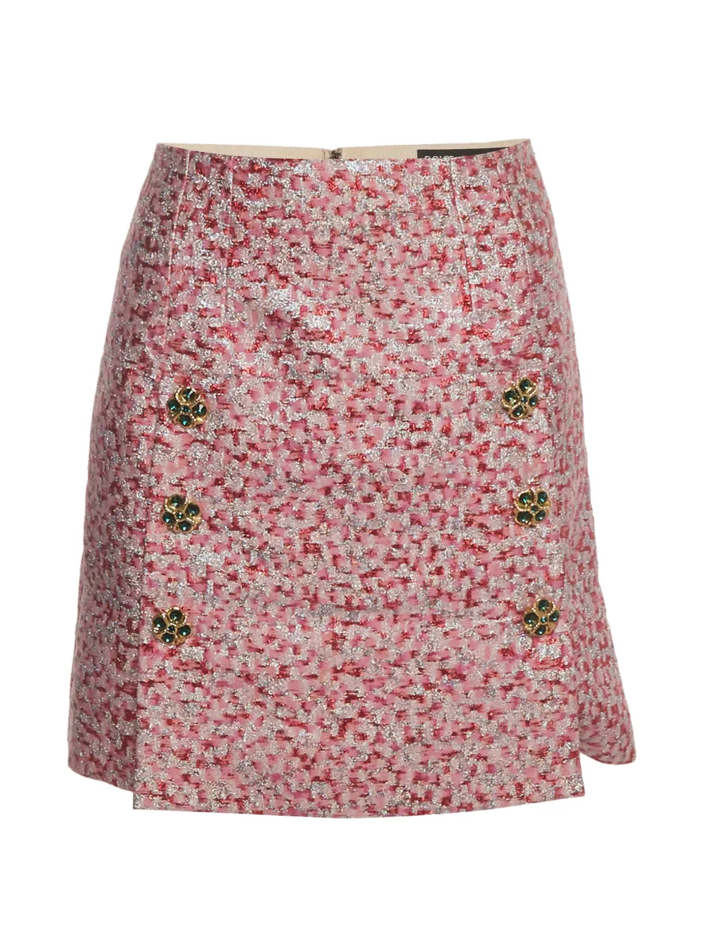 Dolce & Gabbana Pre-Owned jacquard mini skirt - Rosa
