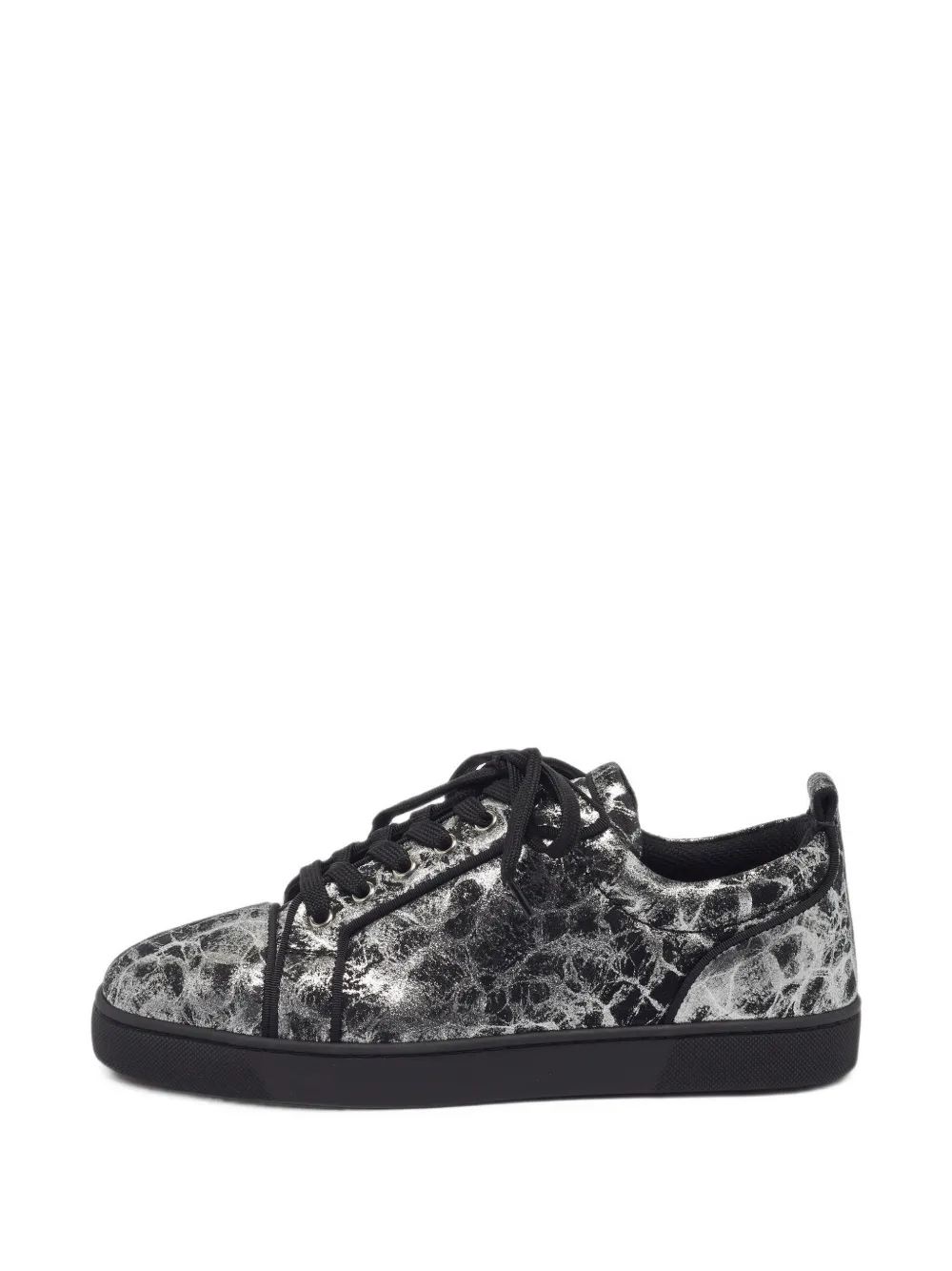 Christian Louboutin Pre-Owned Louis Junior textured sneakers - Schwarz
