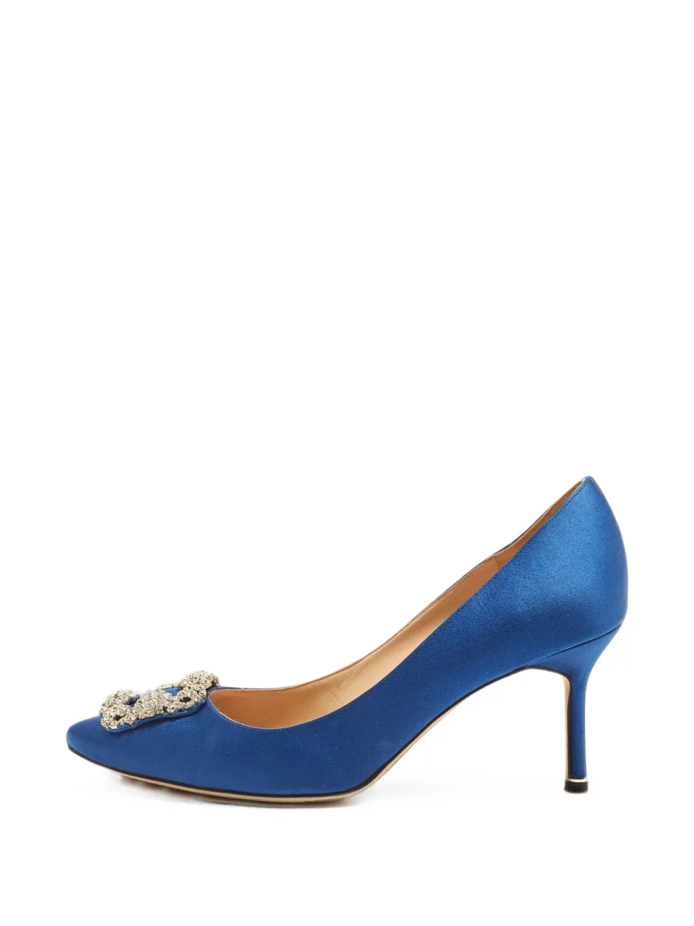 Manolo Blahnik Hangisi buckle pumps - Blau
