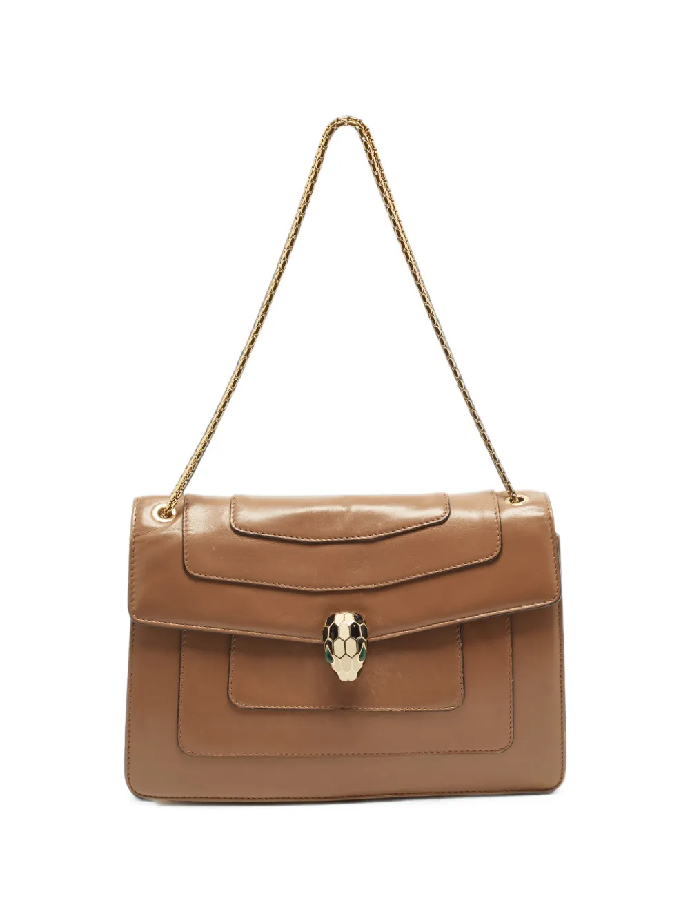 Bvlgari Pre-Owned Borsa a spalla Serpenti Forever - Marrone
