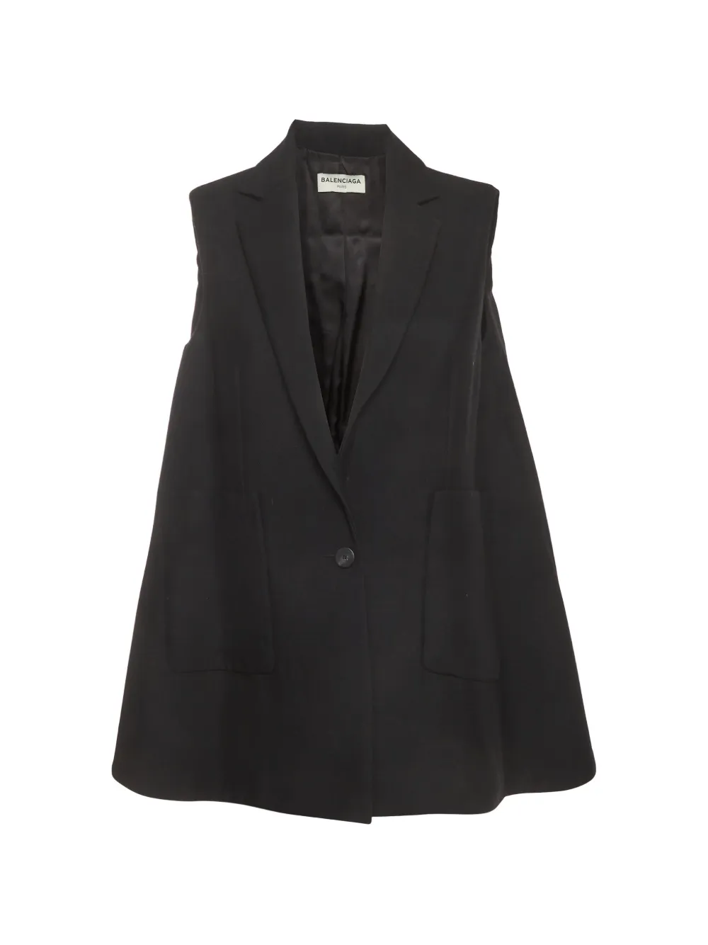 Balenciaga Pre-Owned 2014 bell-shaped blazer vest - Schwarz