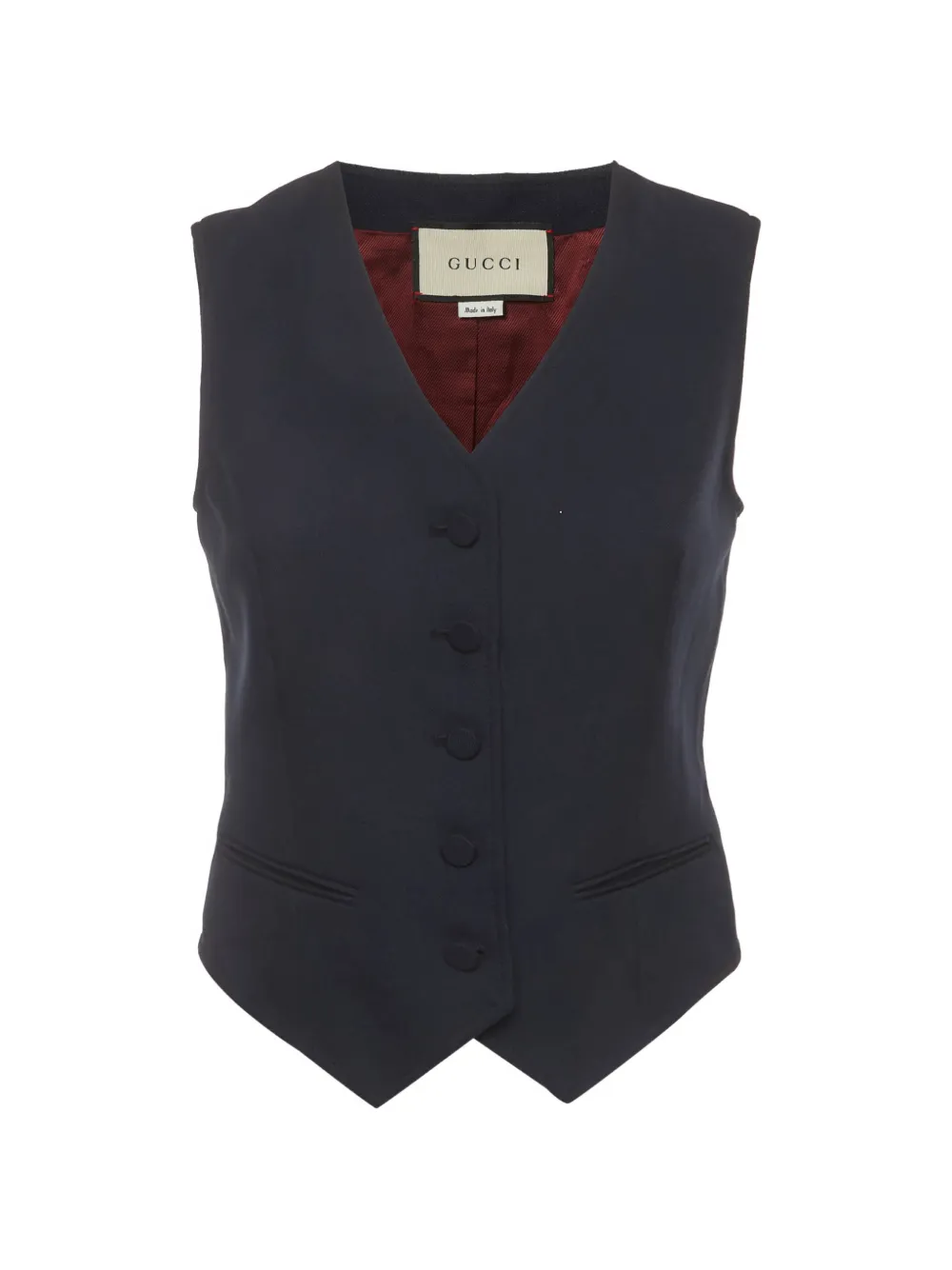 Gucci Pre-Owned V-neck buttoned waistcoat - Blu