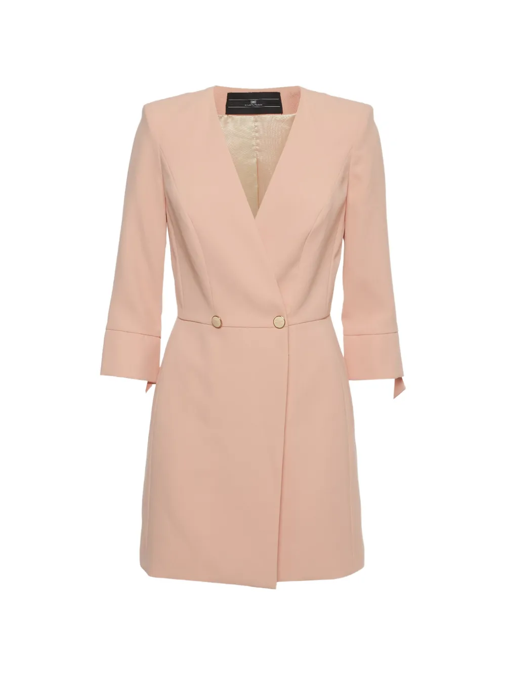 Elisabetta Franchi double-breasted crepe mini dress - Rosa