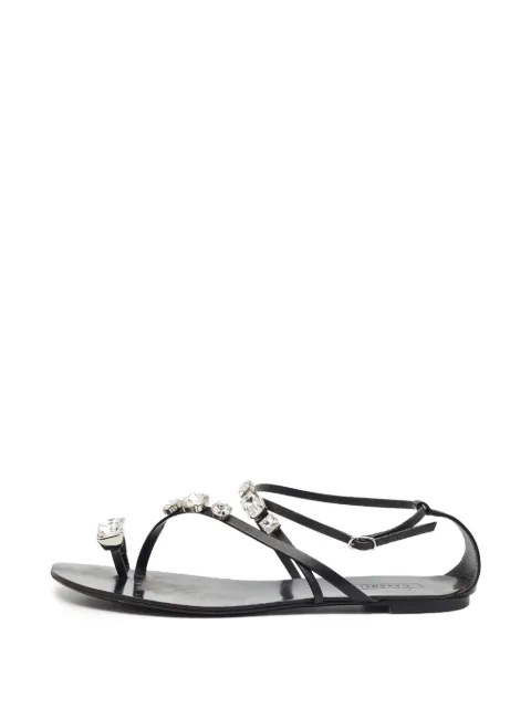 Casadei Vintage crystal-embellished ankle-strap sandals