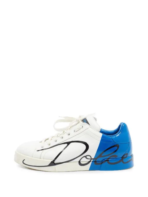 Dolce & Gabbana Pre-Owned tenis Portofino con logo estampado