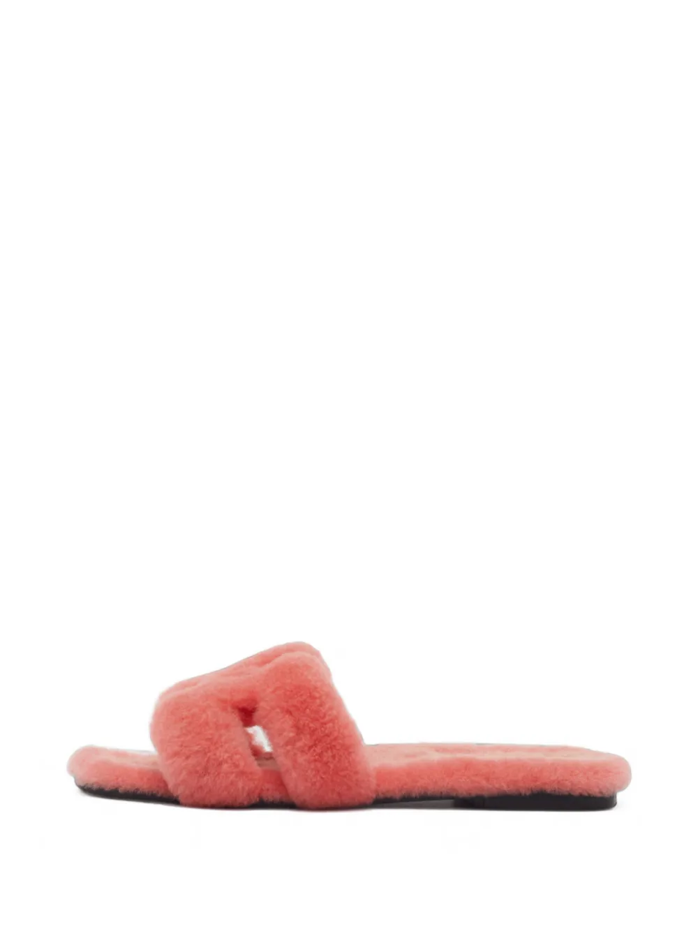 Hermès Pre-Owned Oran shearling sandals - Rosa