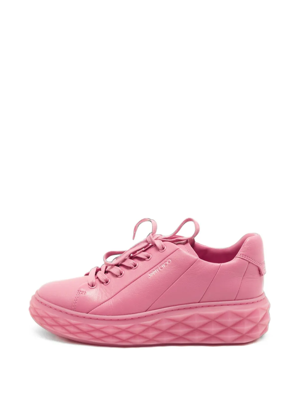Jimmy Choo Pre-Owned Diamond leather sneakers - Rosa