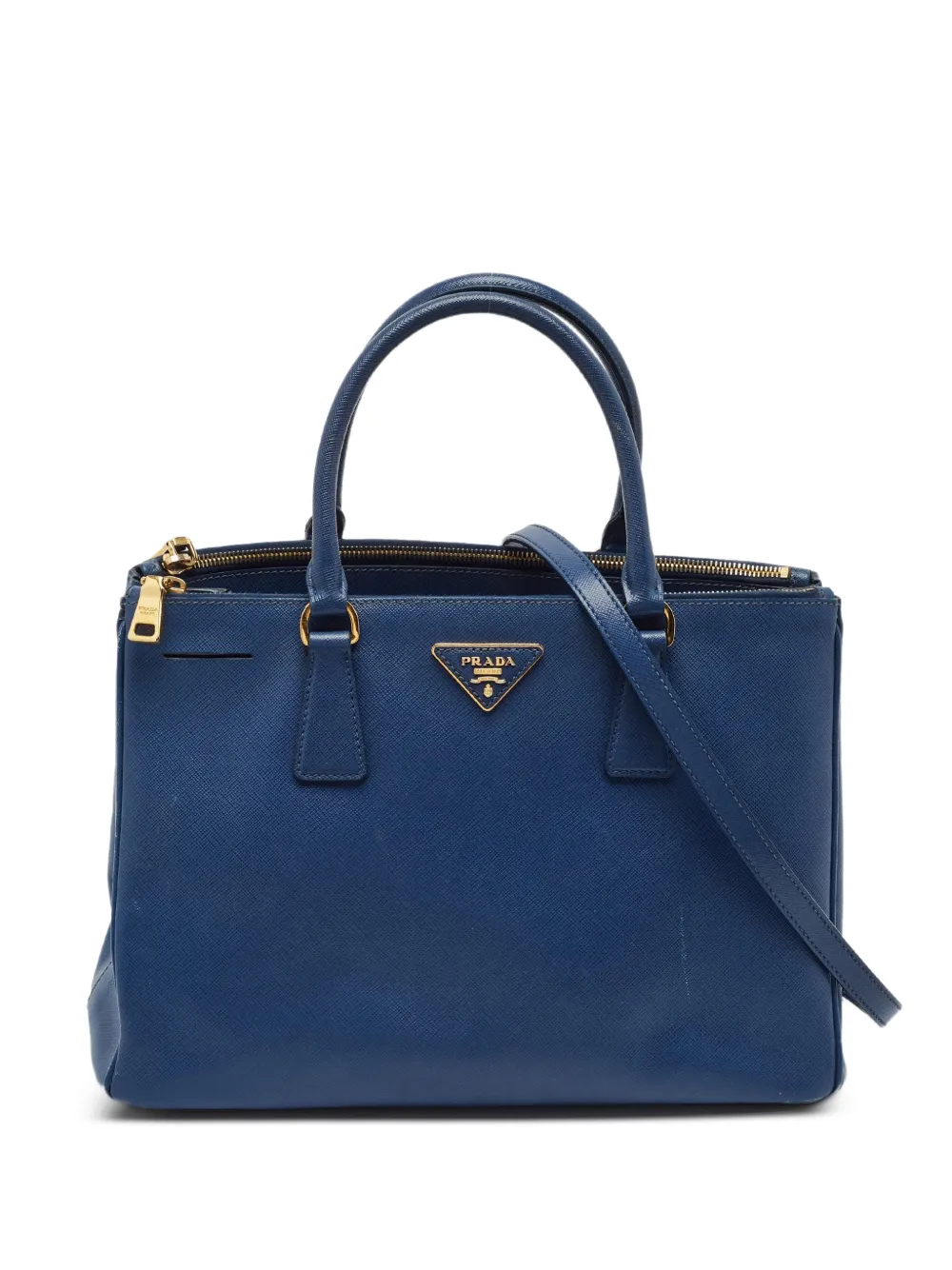 Prada Pre-Owned medium Galleria double-zip tote bag - Blu
