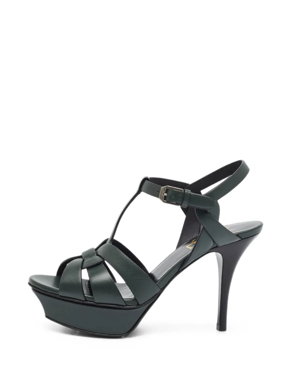 Saint Laurent Pre-Owned Tribute platform sandals - Grün