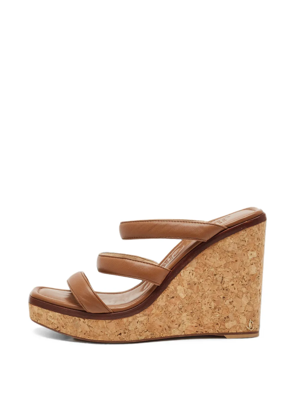 Jimmy Choo Pre-Owned sandales compensées Athenia en liège - Marron Jimmy Choo Pre-Owned sandales compensées Athenia en liège - Marron
