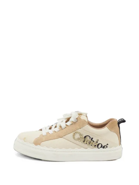 Chloé Pre-Owned Lauren embroidered sneakers