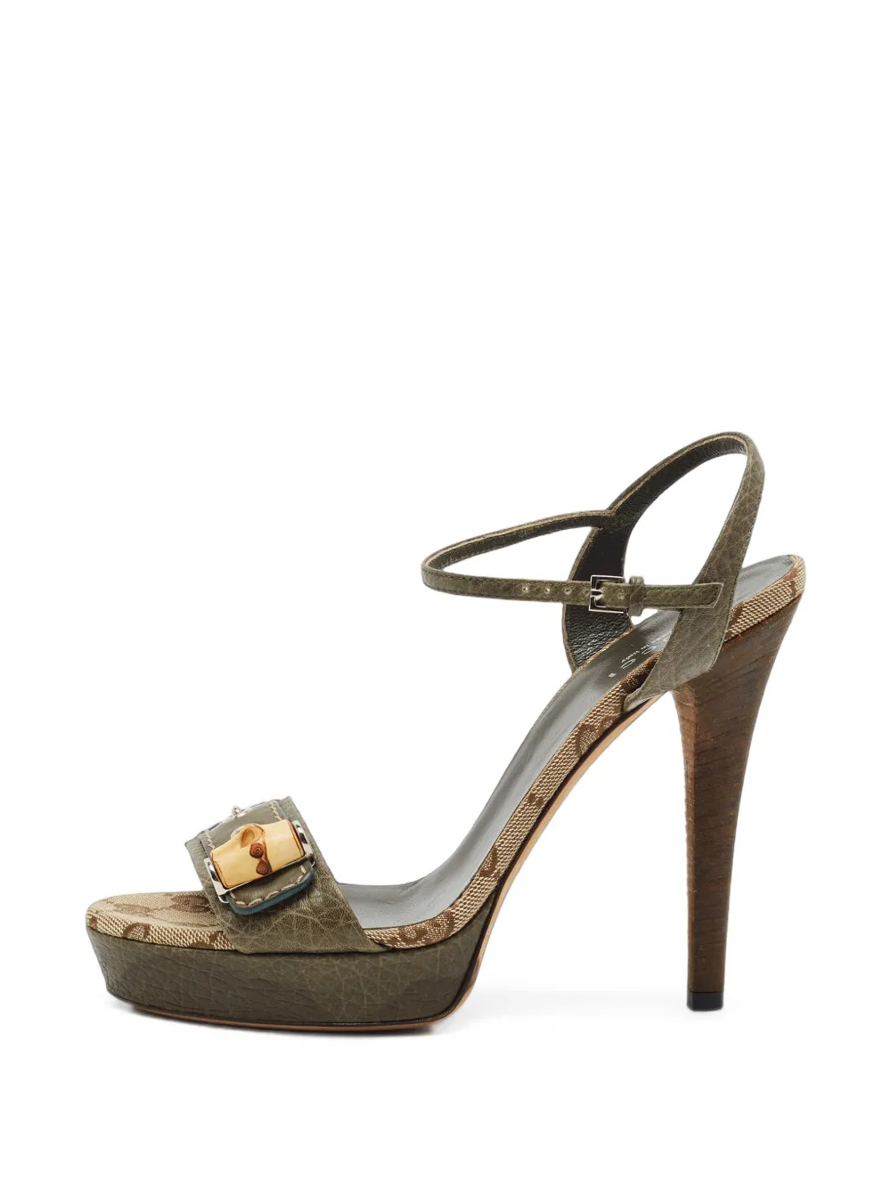 Gucci Pre-Owned Sandali con plateau - Verde