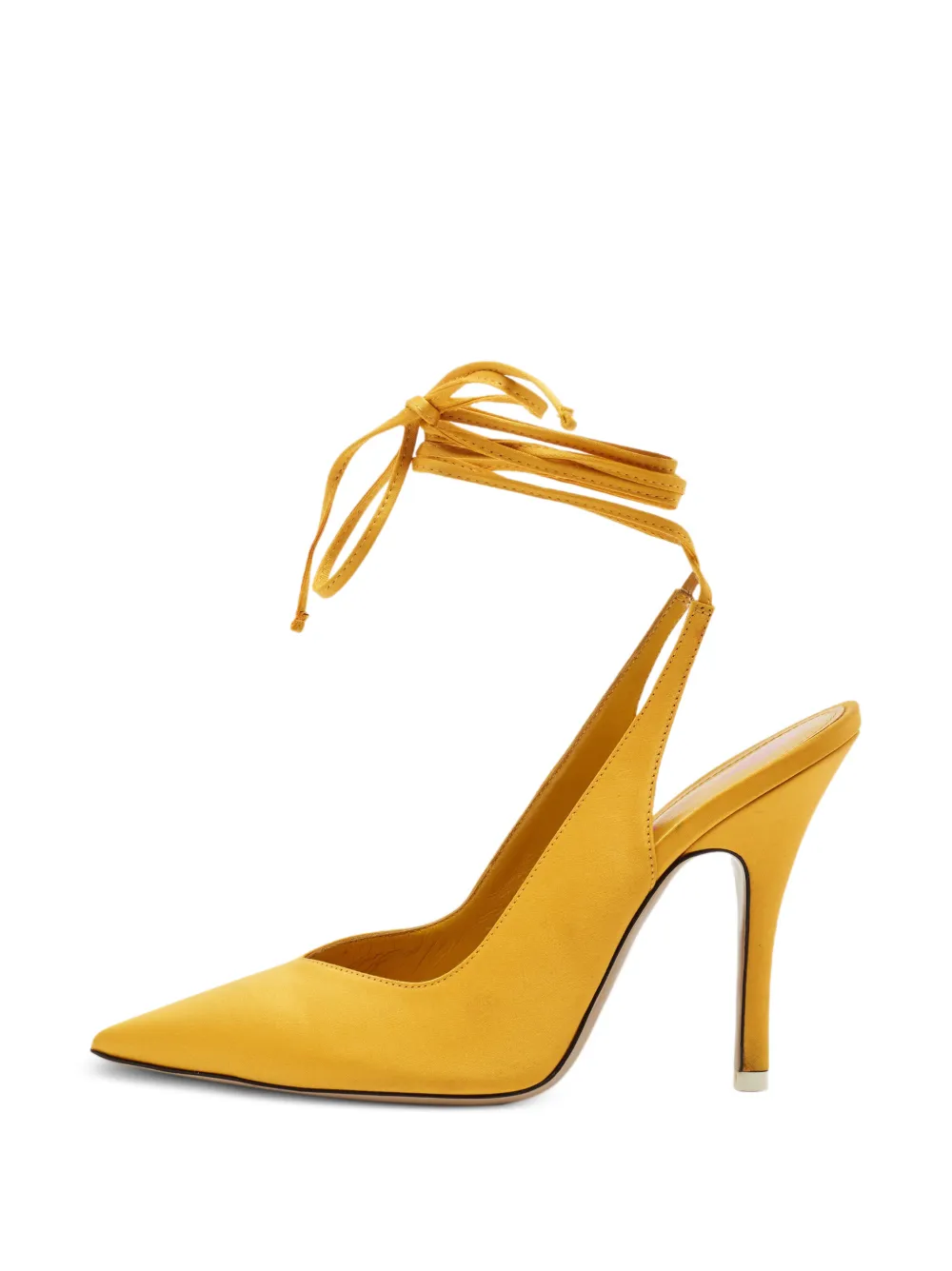 The Attico Venus ankle-wrap pumps - Giallo
