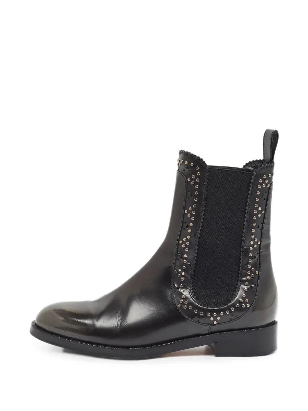 Aquazzura Skye studded combat boots - Nero
