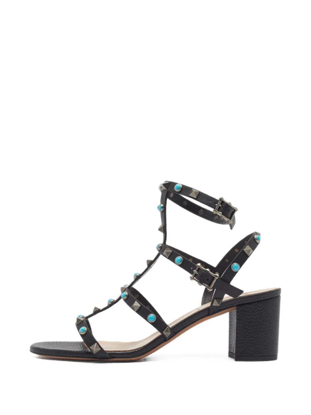 Valentino Garavani Pre-Owned Rockstud caged sandals - Schwarz
