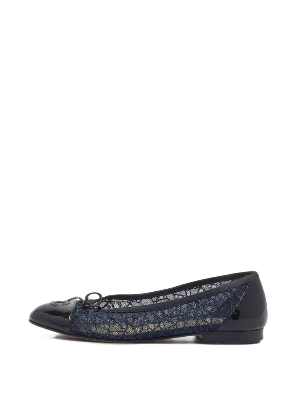 CHANEL Pre-Owned CC lace pumps - Schwarz