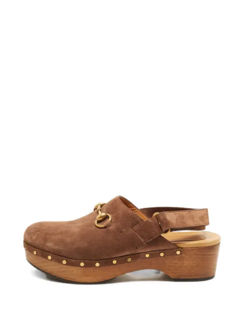 Gucci Pre-Owned Amstel Horsebit slingback clogs