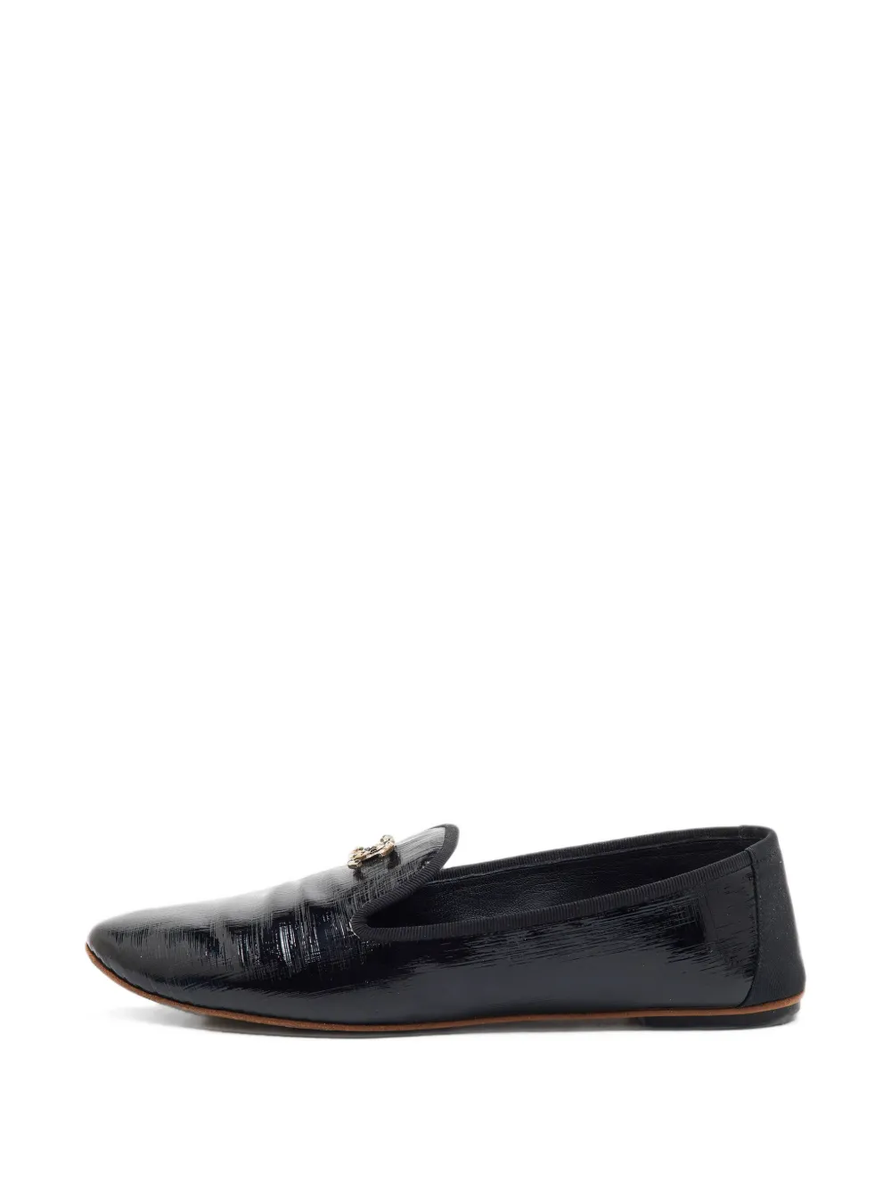 CHANEL Pre-Owned CC logo-plaque loafers - Schwarz