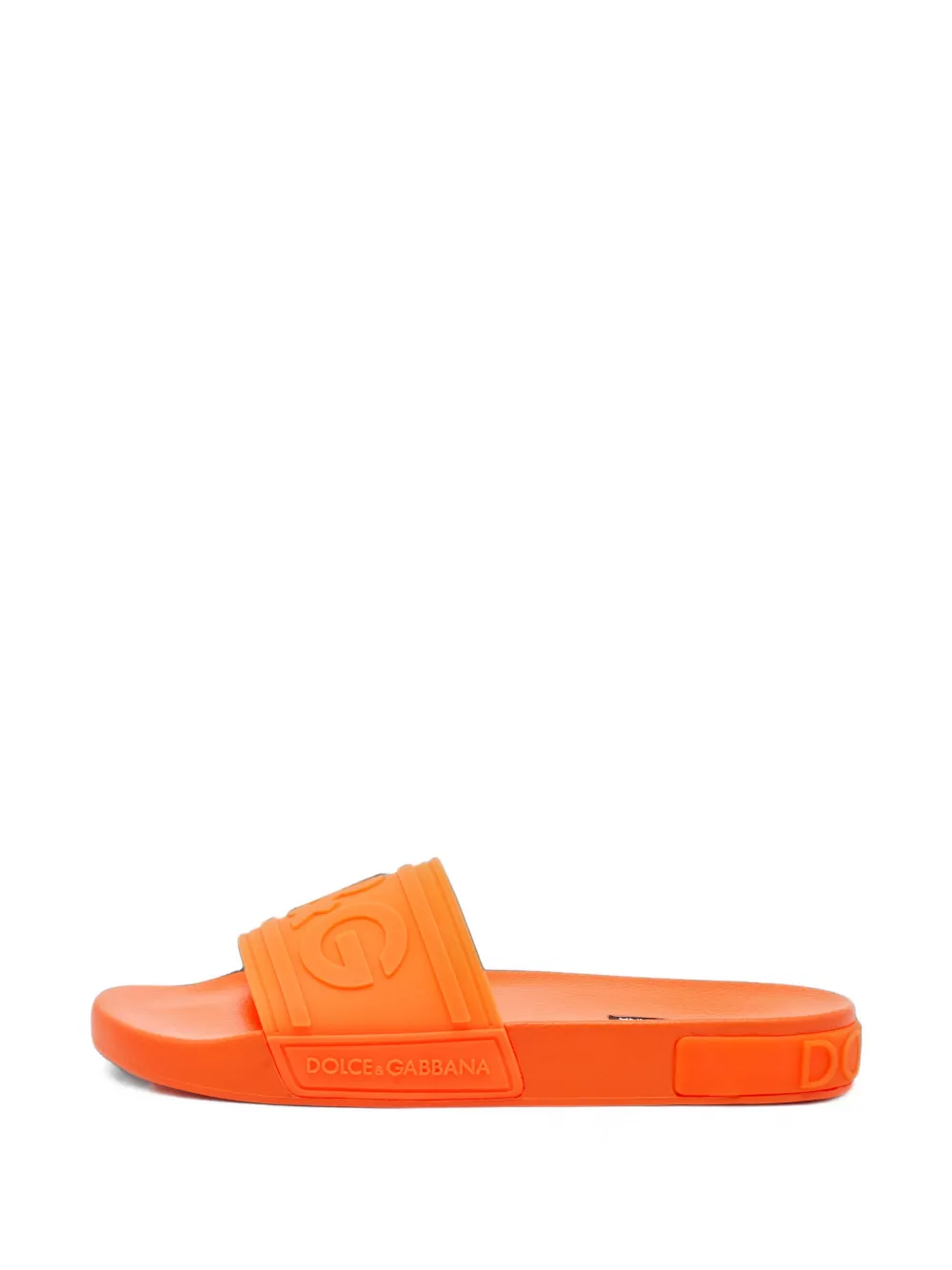 Dolce & Gabbana Pre-Owned Sandalen mit Logo-Prägung - Orange