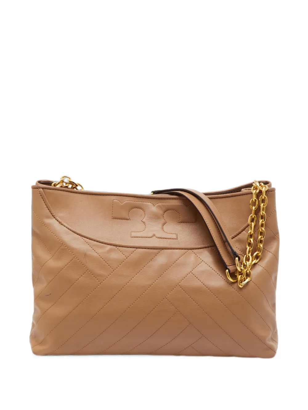 Tory Burch Alexa quilted tote bag - Nude