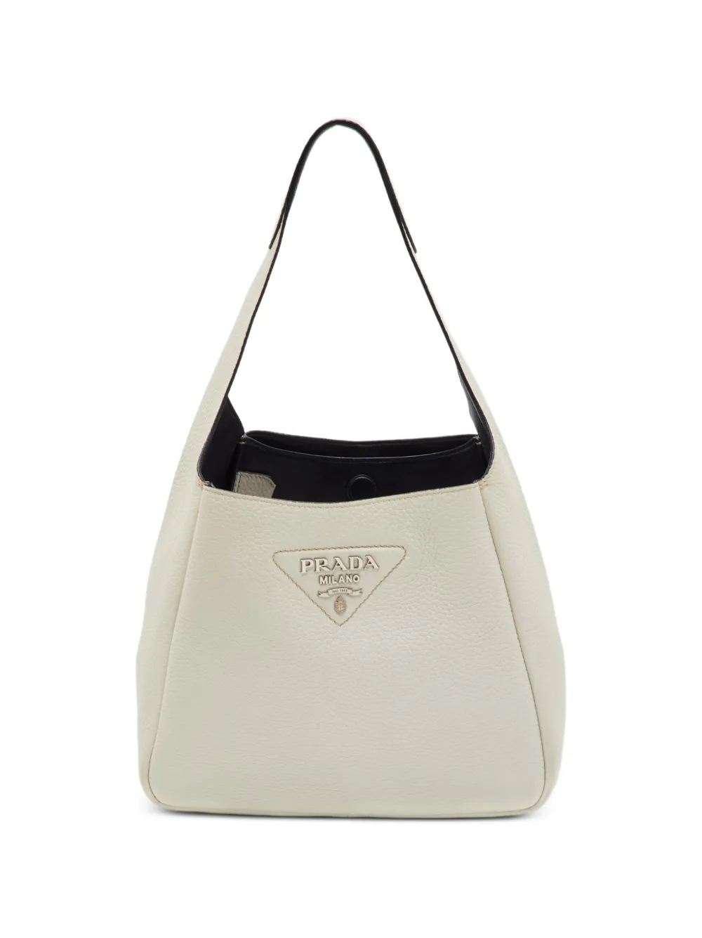 Prada Pre-Owned small Dynamique triangle logo tote bag - Toni neutri