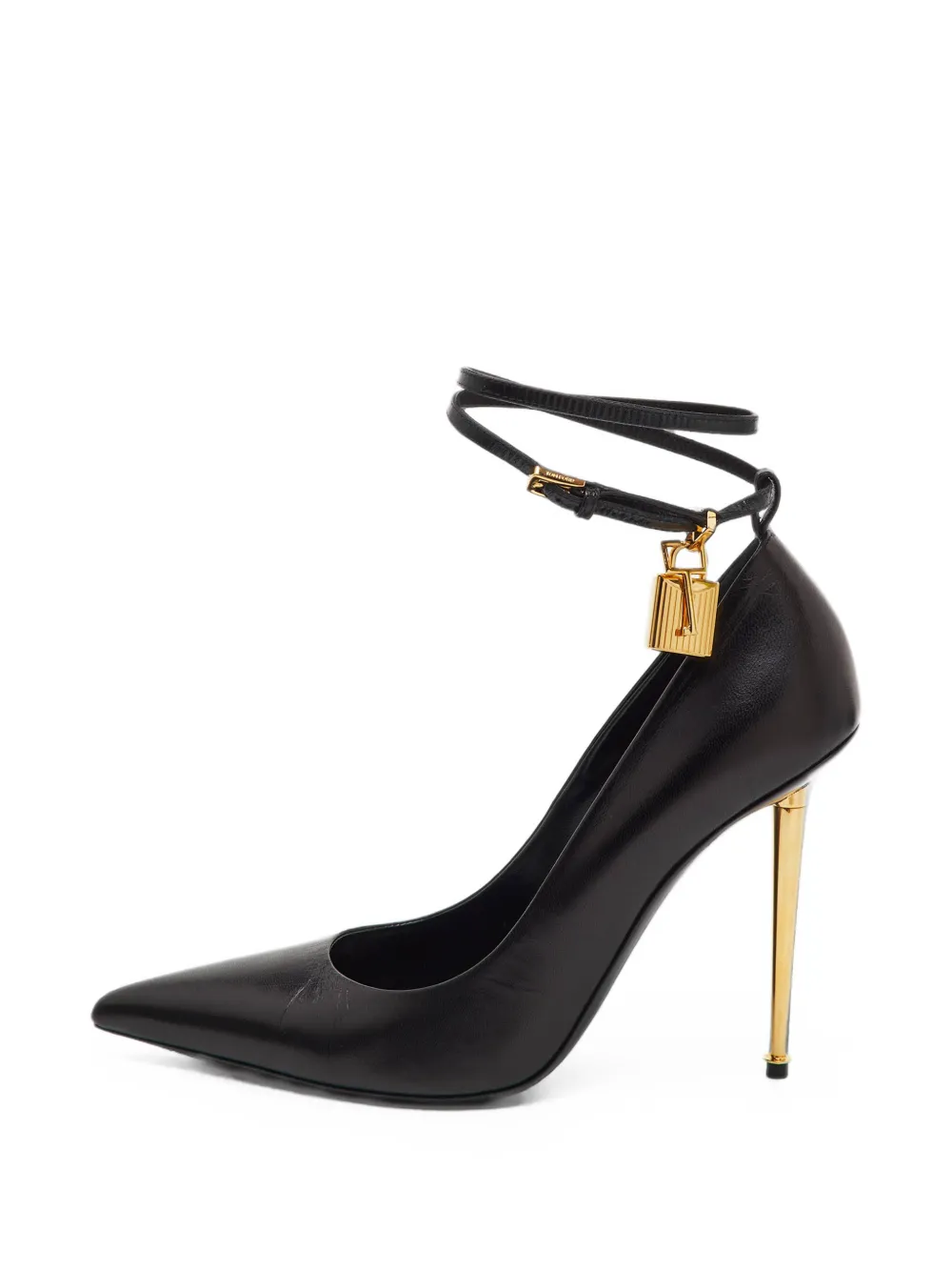 Tom Ford Vintage padlock pointed-toe pumps - Schwarz