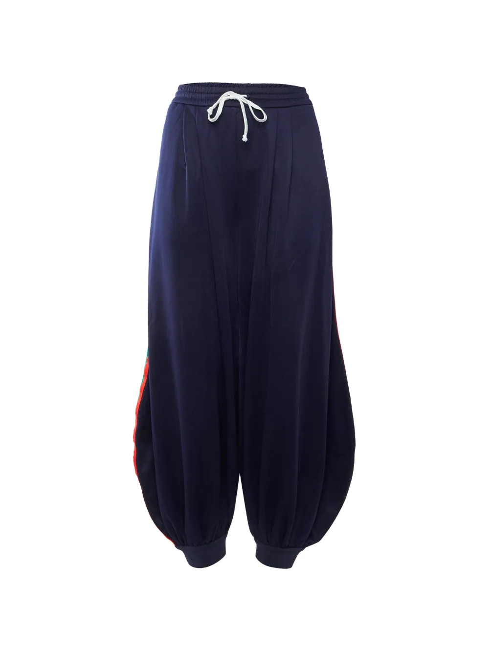 Gucci Pre-Owned Web stripes balloon-leg trousers - Blu
