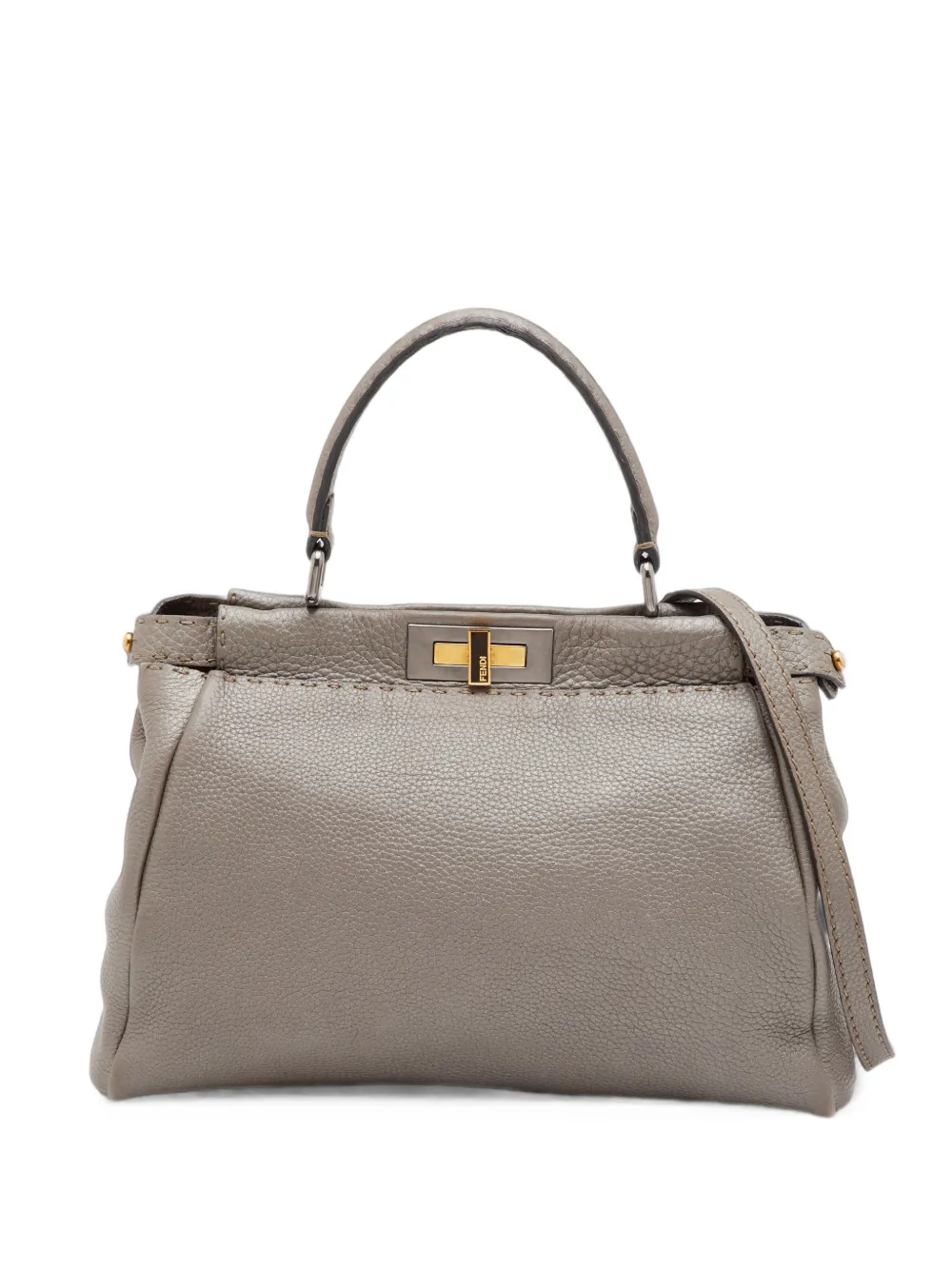Fendi Pre-Owned 2010 medium Peekaboo twist-lock tote bag - Grau