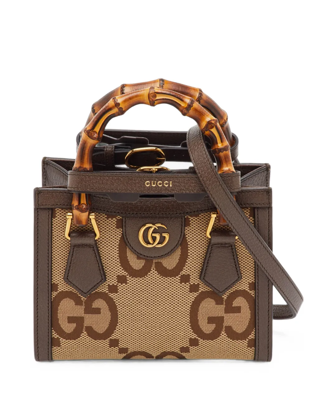 Gucci Pre-Owned small Bamboo Diana GG Jumbo tote bag - Braun
