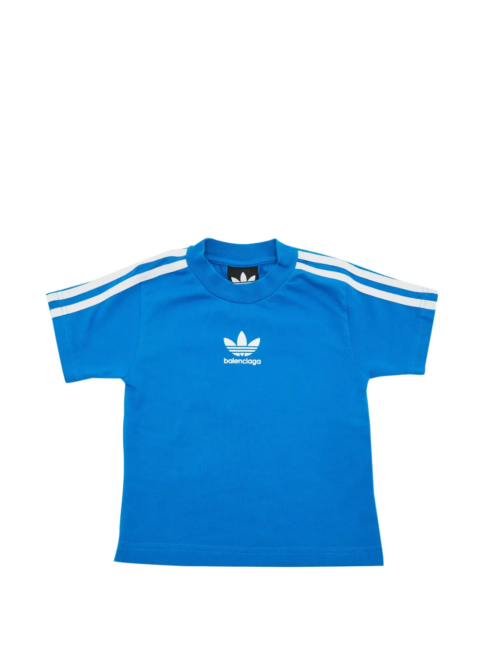Balenciaga Pre-Owned X Adidas logo-print T-shirt - Blu