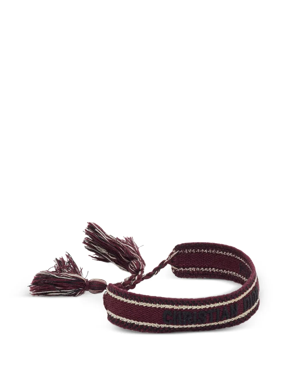 Dior Pre-owned J'adior Embroidered Tassel Bracelet, view 2