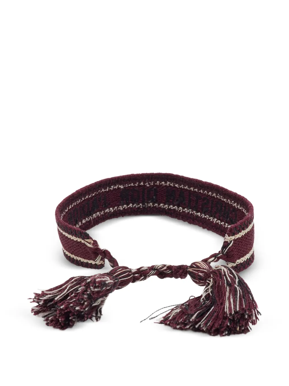 Dior Pre-owned J'adior Embroidered Tassel Bracelet, view 3