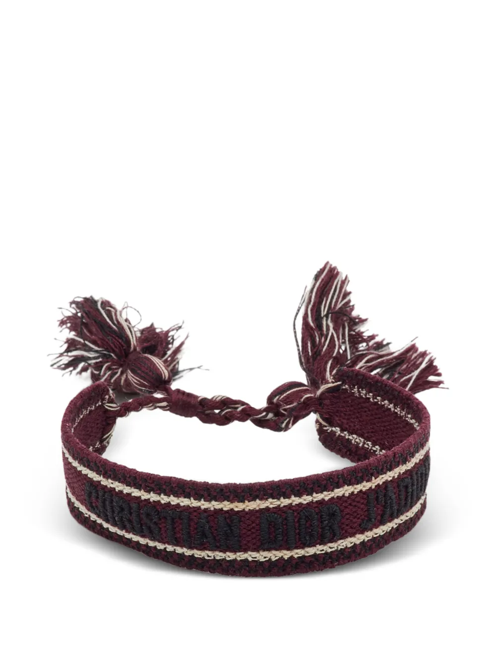 Christian Dior Pre-Owned bracelet J’Adior à broderies - Rouge