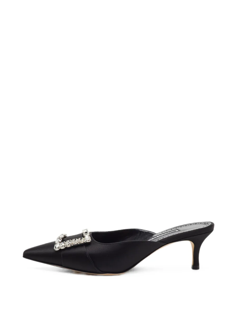 Manolo Blahnik Ramimu crystal-embellished mules - Schwarz