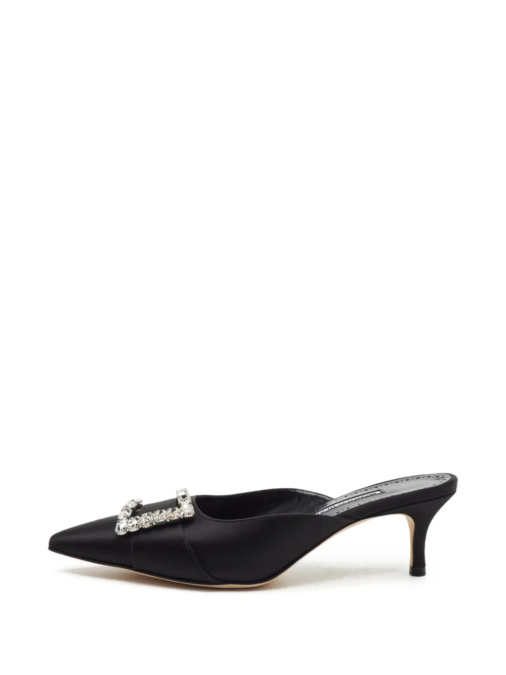 Manolo Blahnik Ramimu crystal-embellished mules - Nero